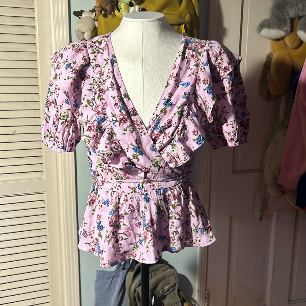 Forever 21 floral tie around top